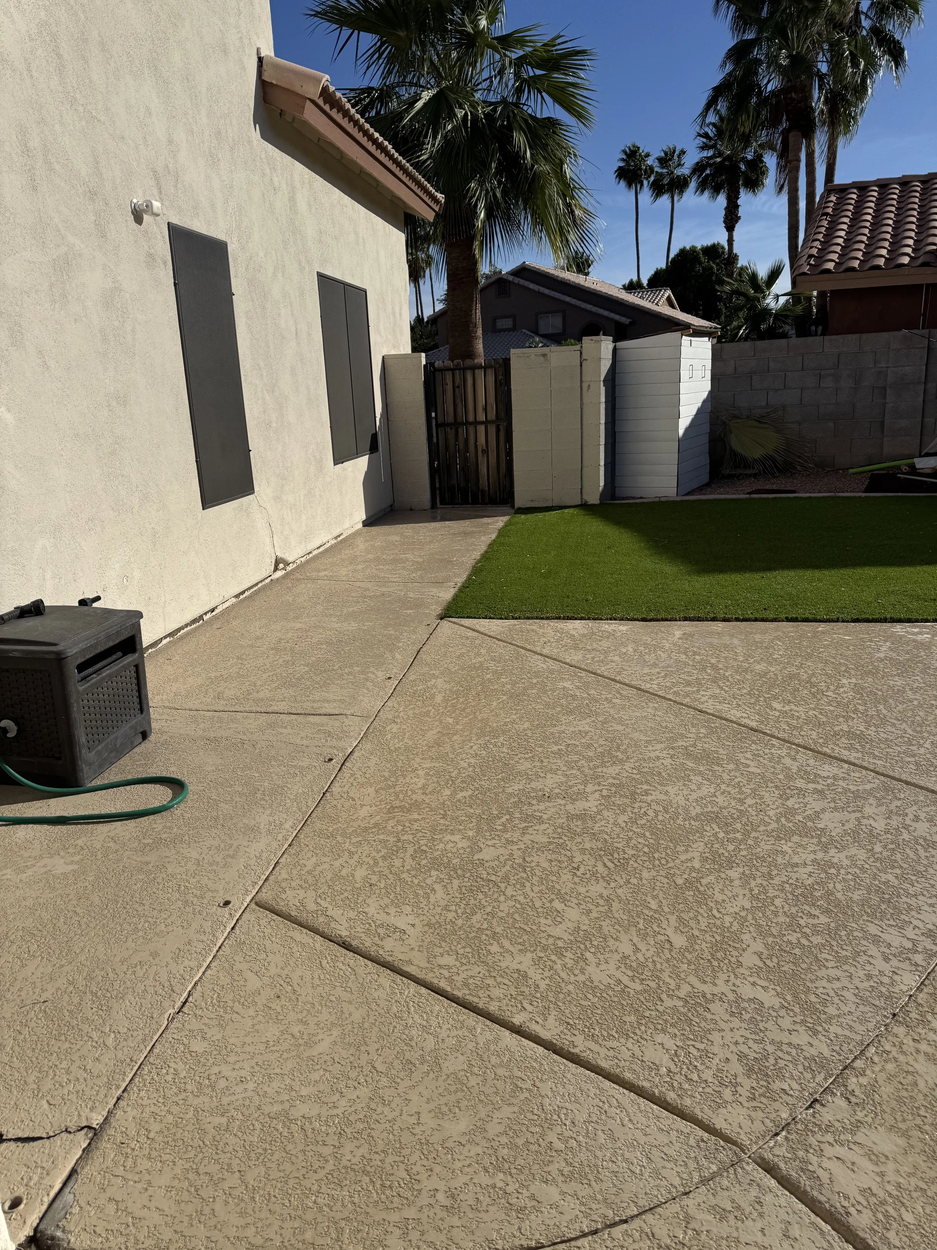 Concrete pool deck cleaning Chandler