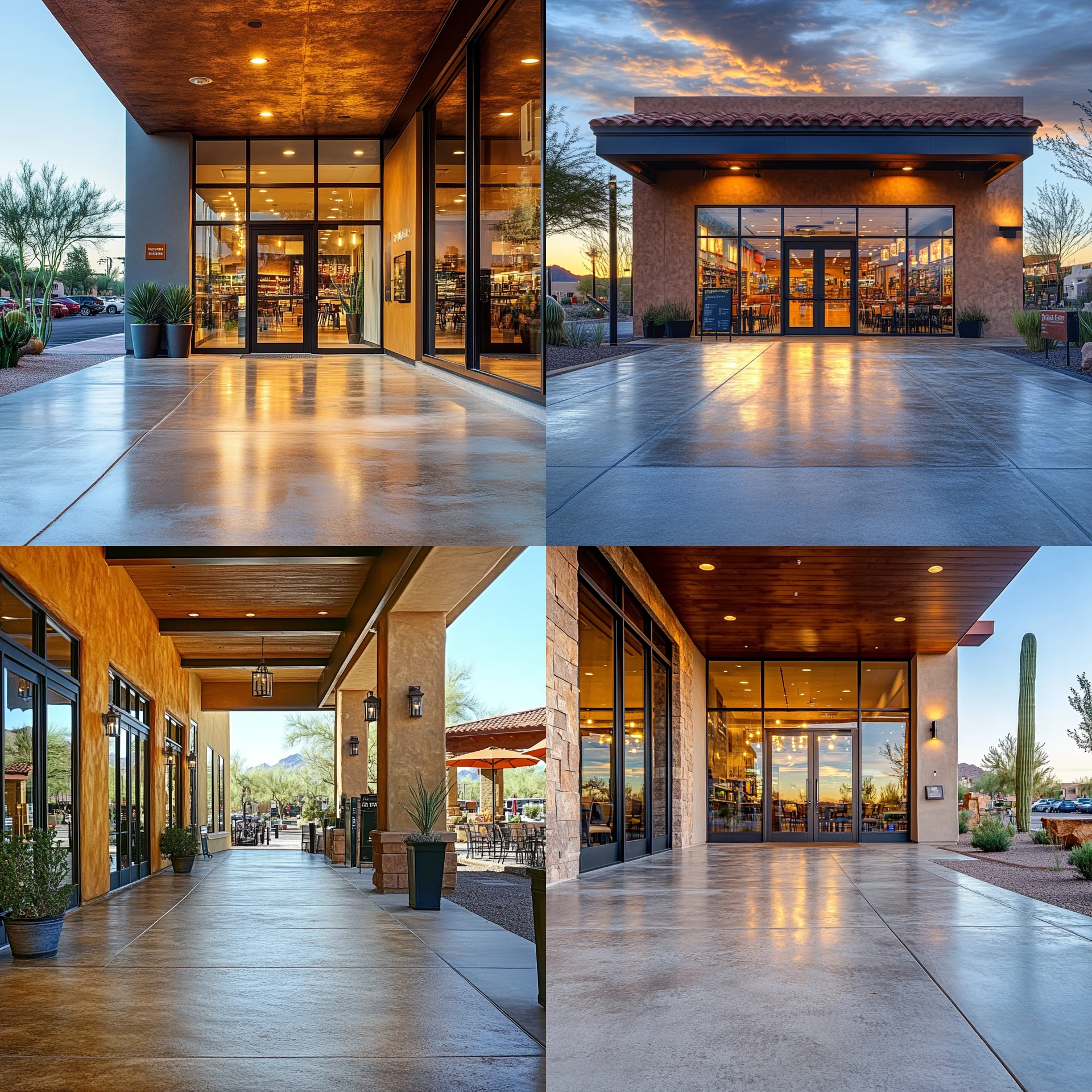 Commercial window area cleaning