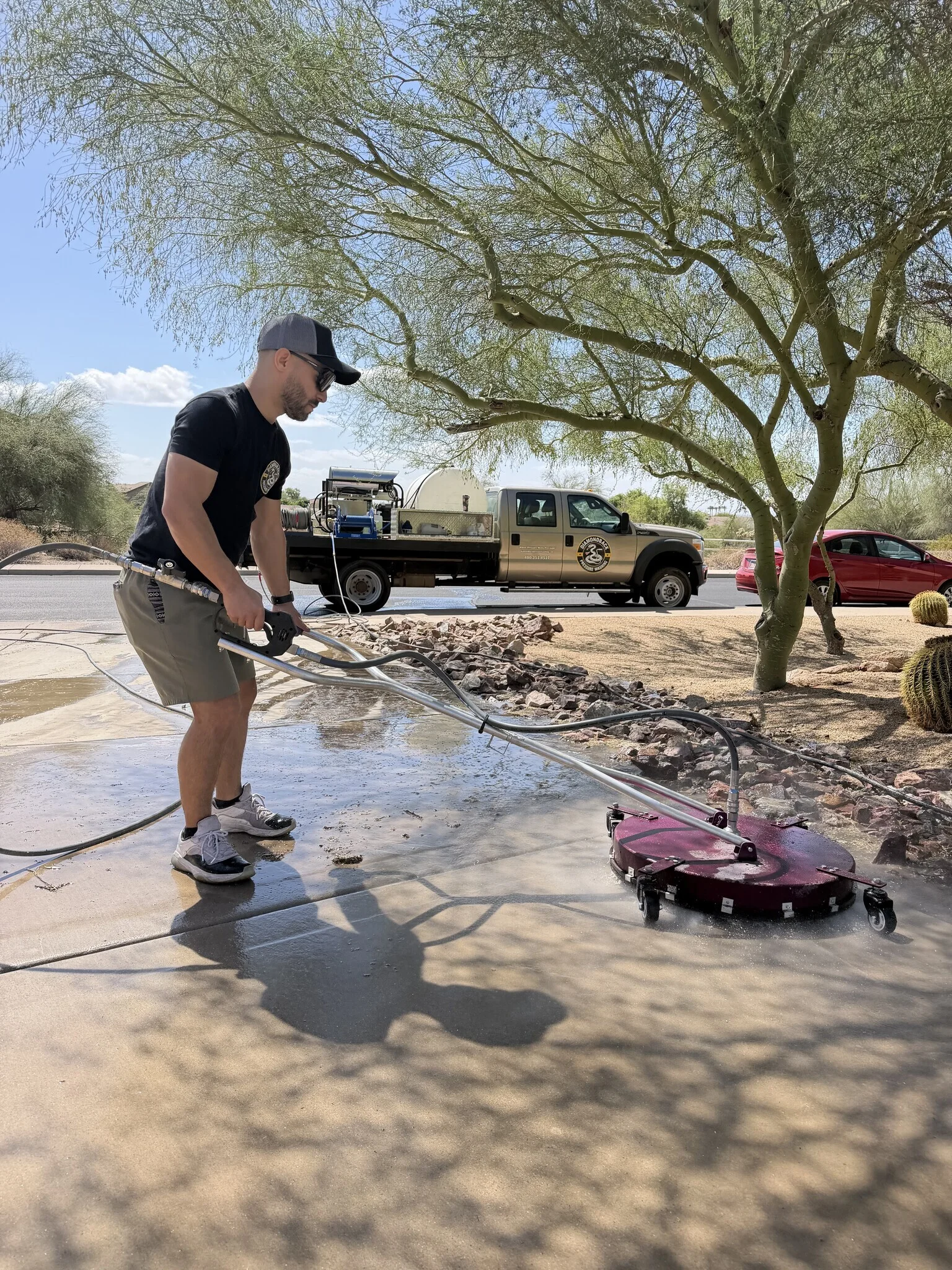 Mesa pressure washing results