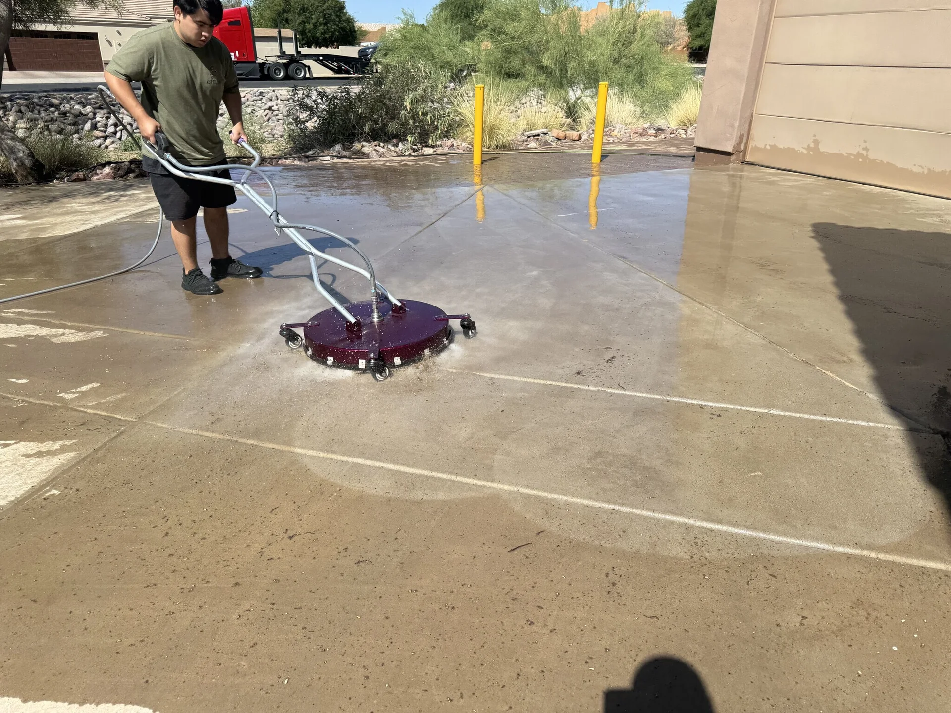 Professional house washing results