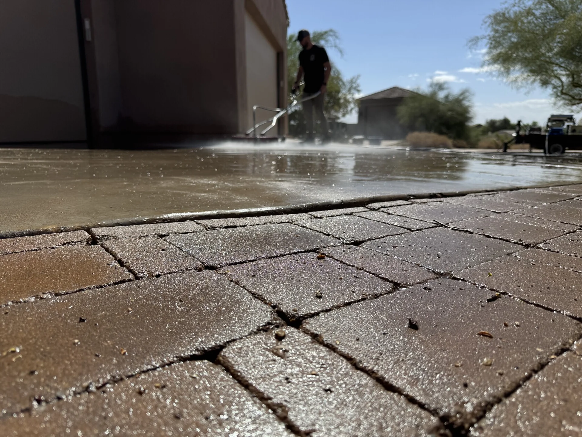Commercial entrance cleaning service