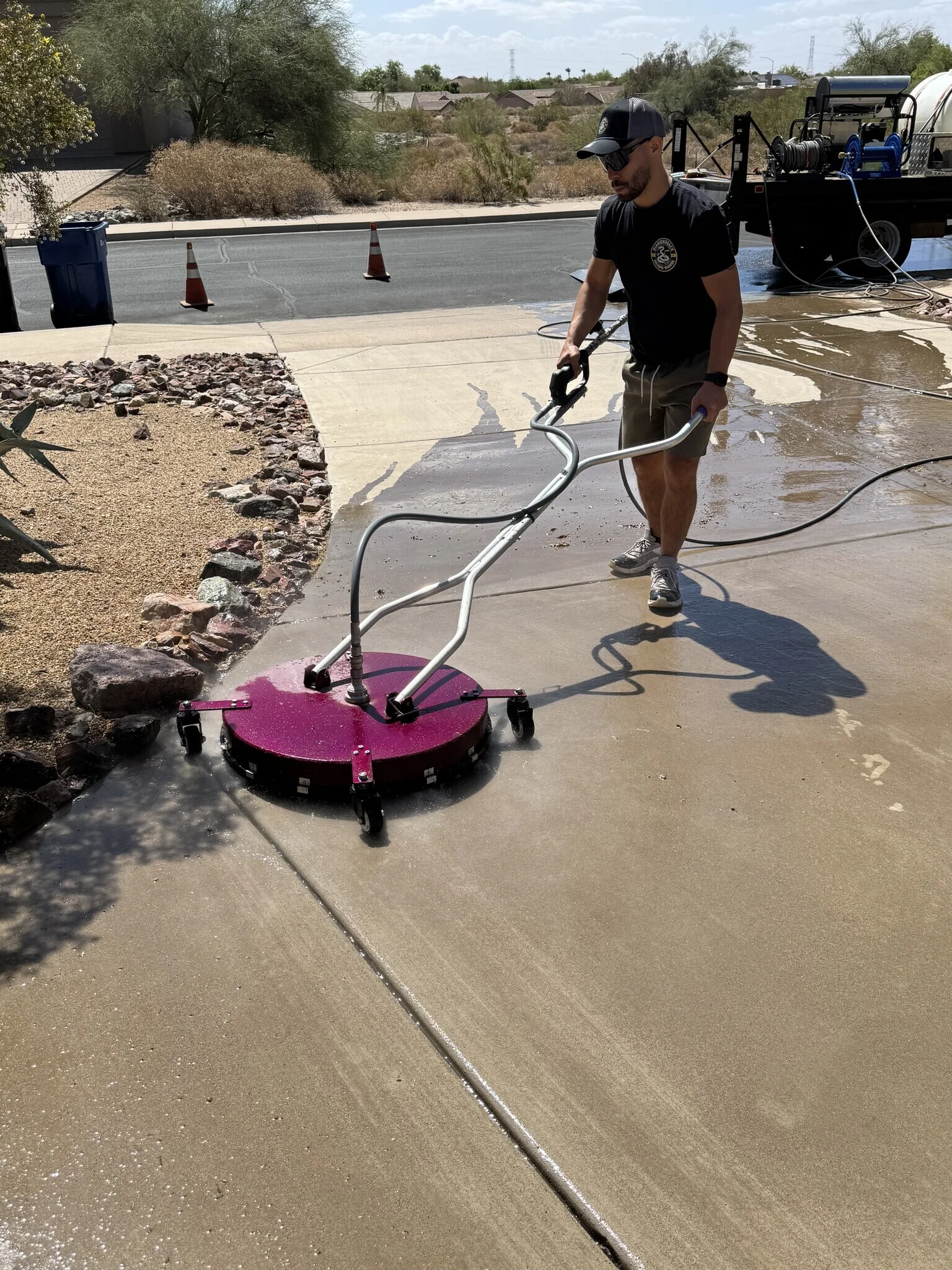 Commercial loading dock cleaning