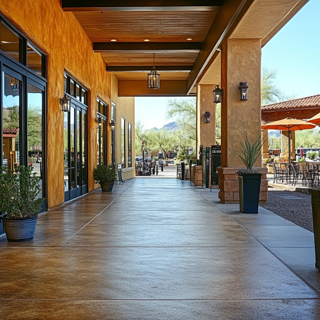 Commercial entrance cleaned