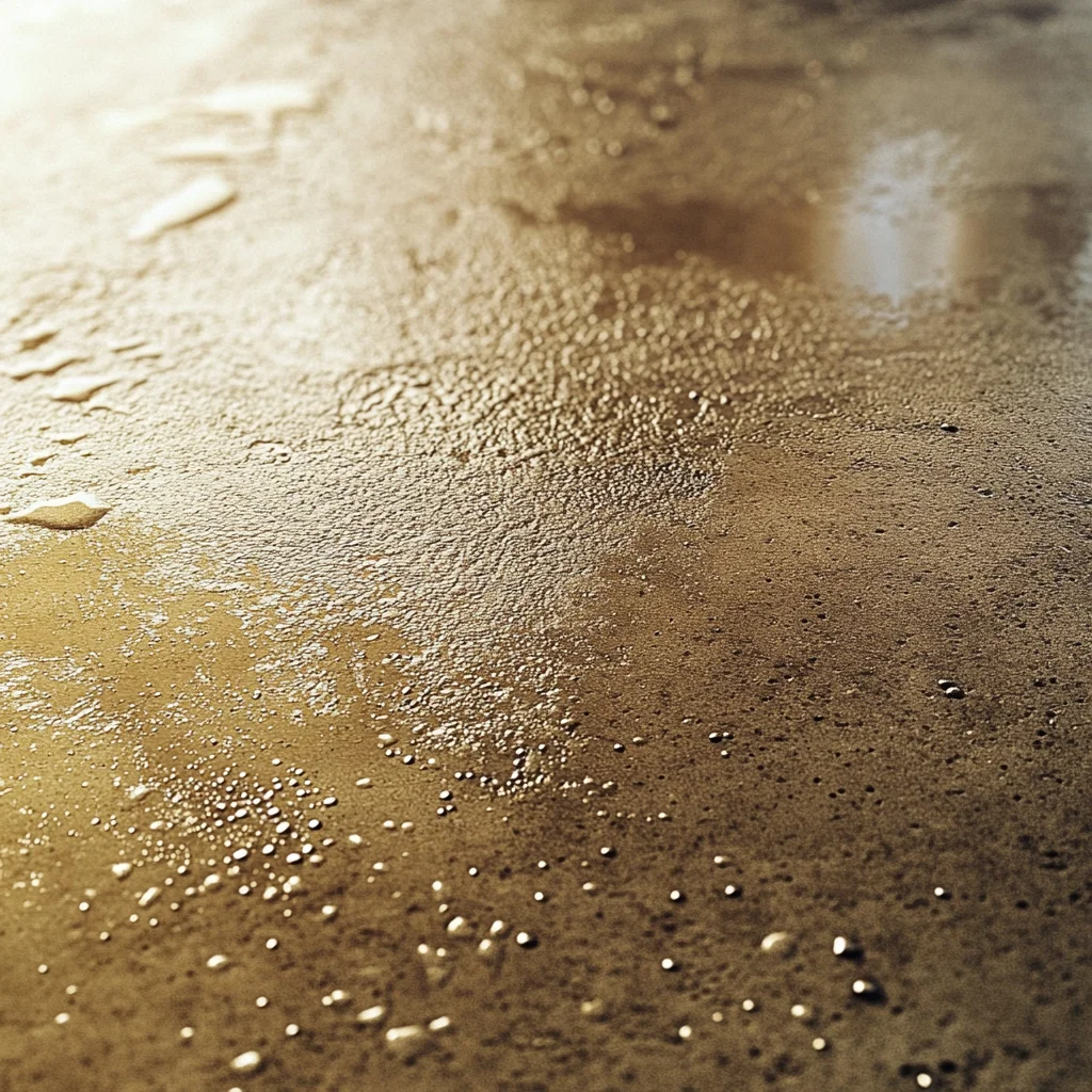 Gleaming wet concrete driveway freshly cleaned in Arizona