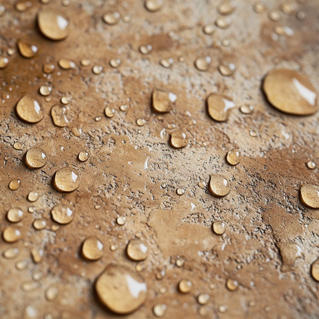 Soft pressure washing mist settling over clean Arizona home exterior